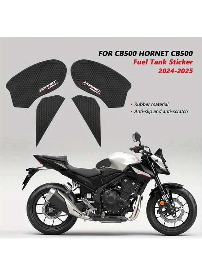 Black Fuel Tank Traction Pad Anti Slip Sticker For Honda CB500 Hornet 2024 2025 - Image 1